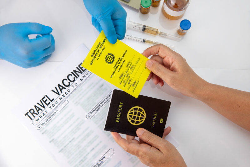 protezione del viaggiatore: vaccinazione prima della partenza in ambulatorio